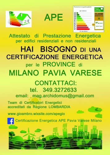 APE - Certificazione Energetiche